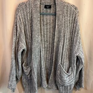 Vici Heather Gray Knit Cardigan
